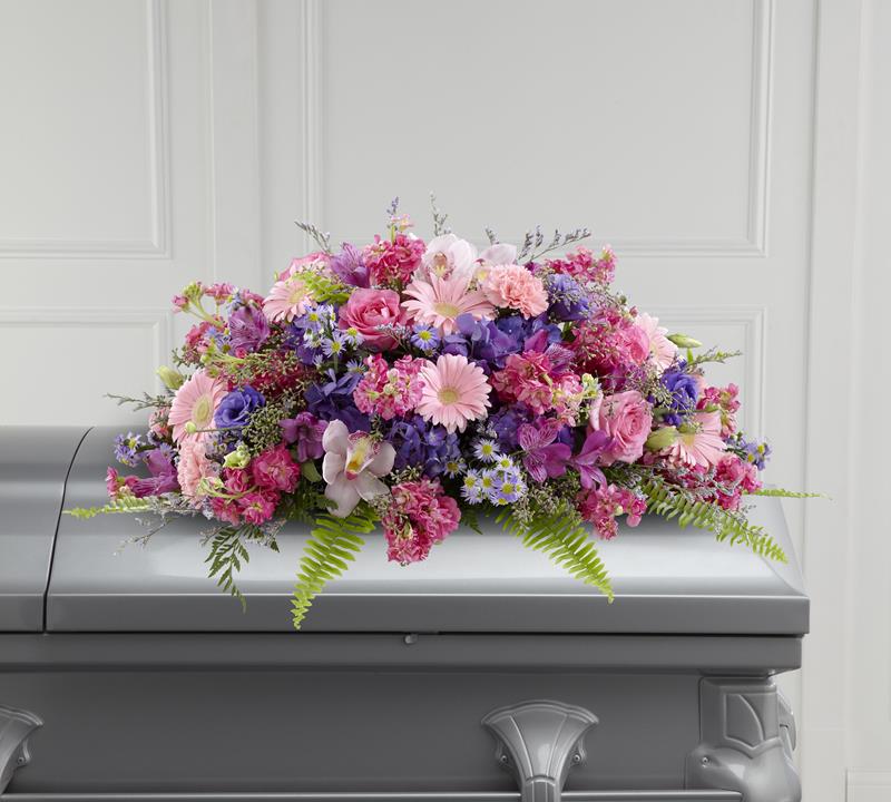 3957 Glorious Garden Casket Spray product image