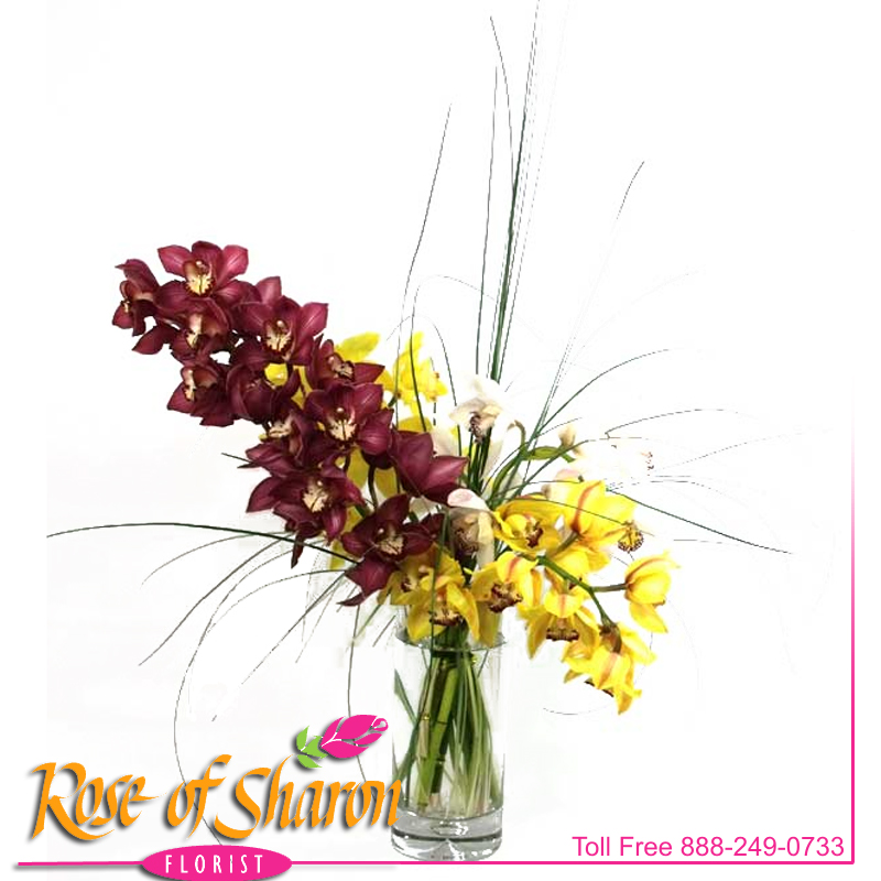 2167 Cymbidium Orchid Vase product image