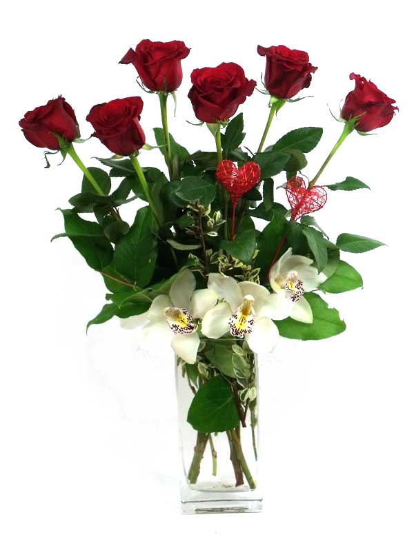 2170 Six Valentine Roses product image