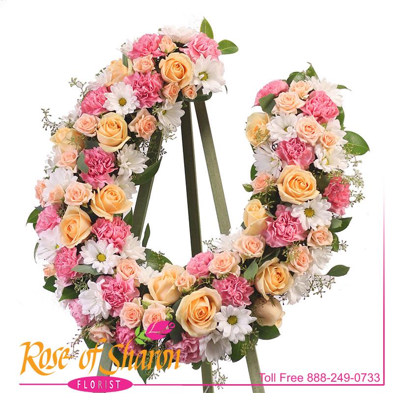 2198 Custom Horseshoe Floral product image