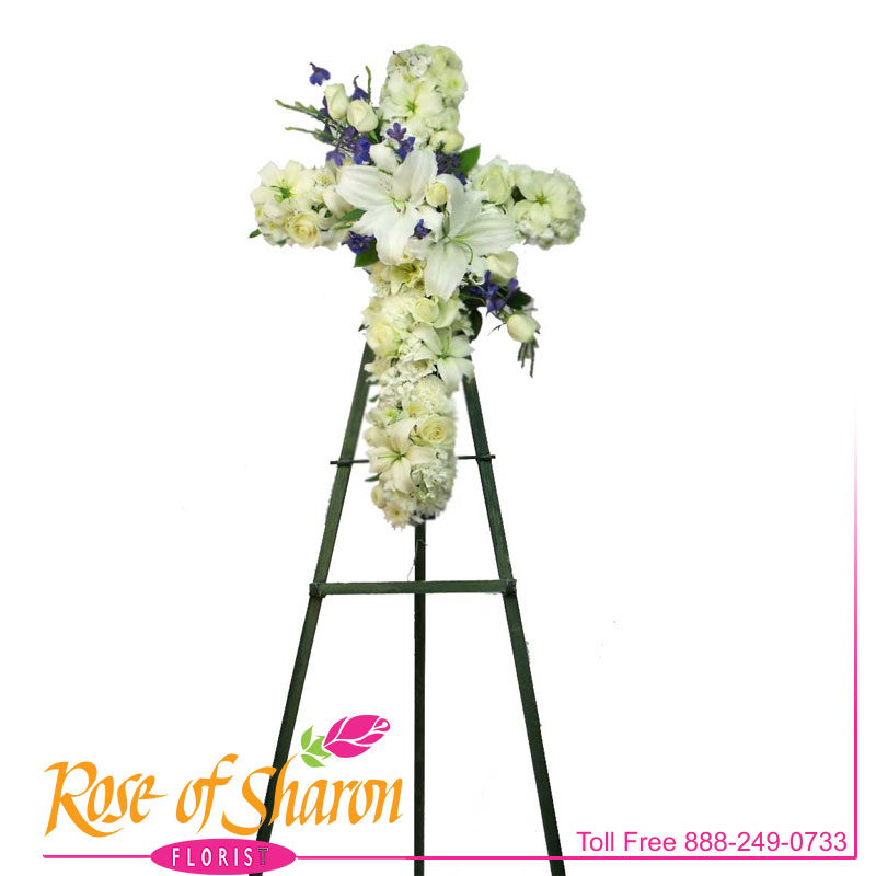 2203 Lily and Rose Cross Image One